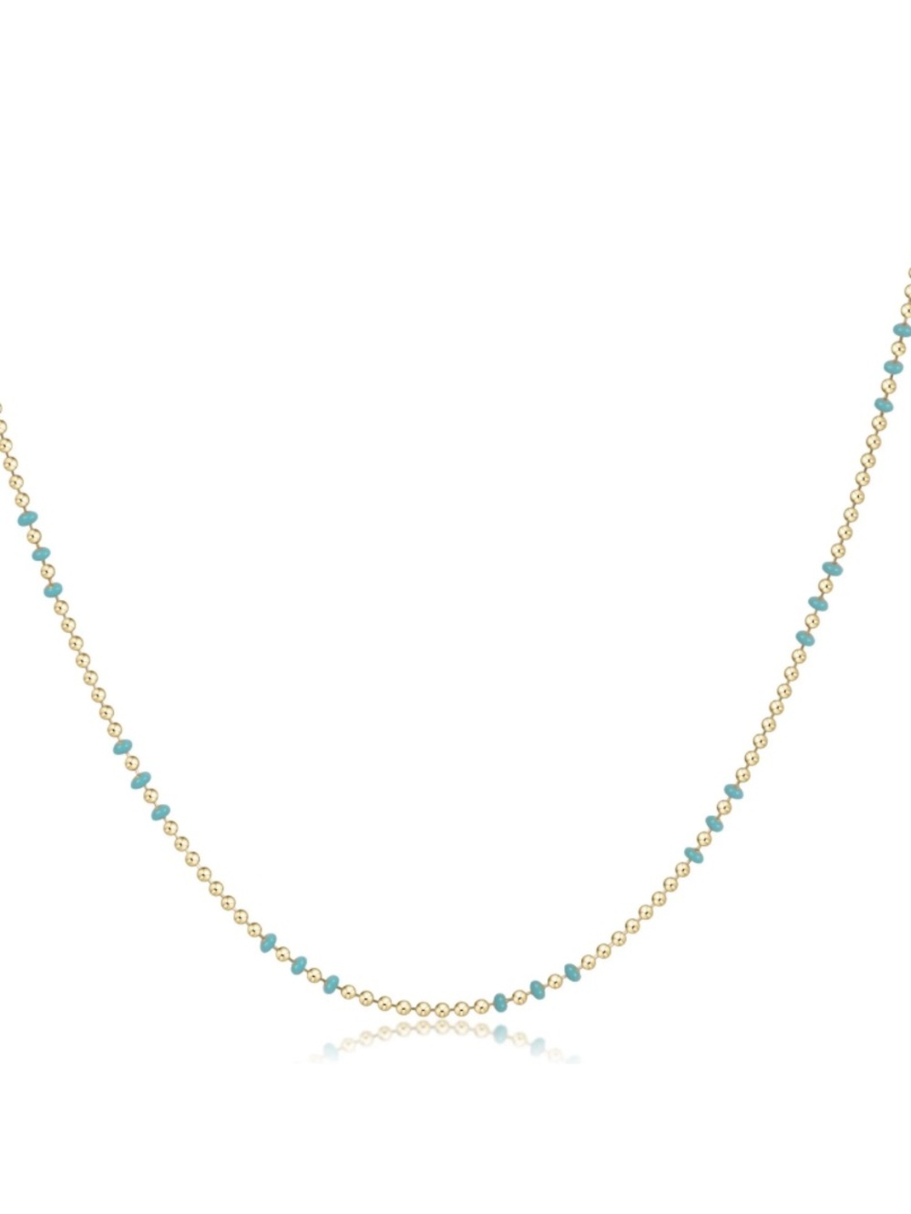 Enewton 15" Delicate Choker Hope Joy In Turquoise Gold Beads As New